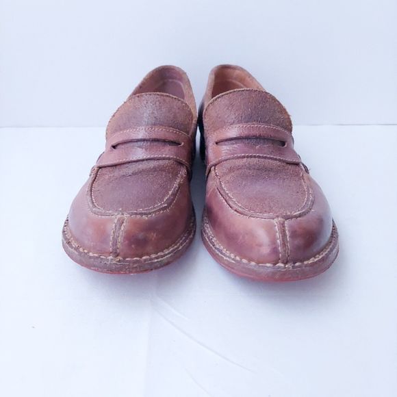 Bed Stu Reina Tan Rustic Cobbler Brown Leather Loafers Women's Sz 7 - Picture 2 of 16